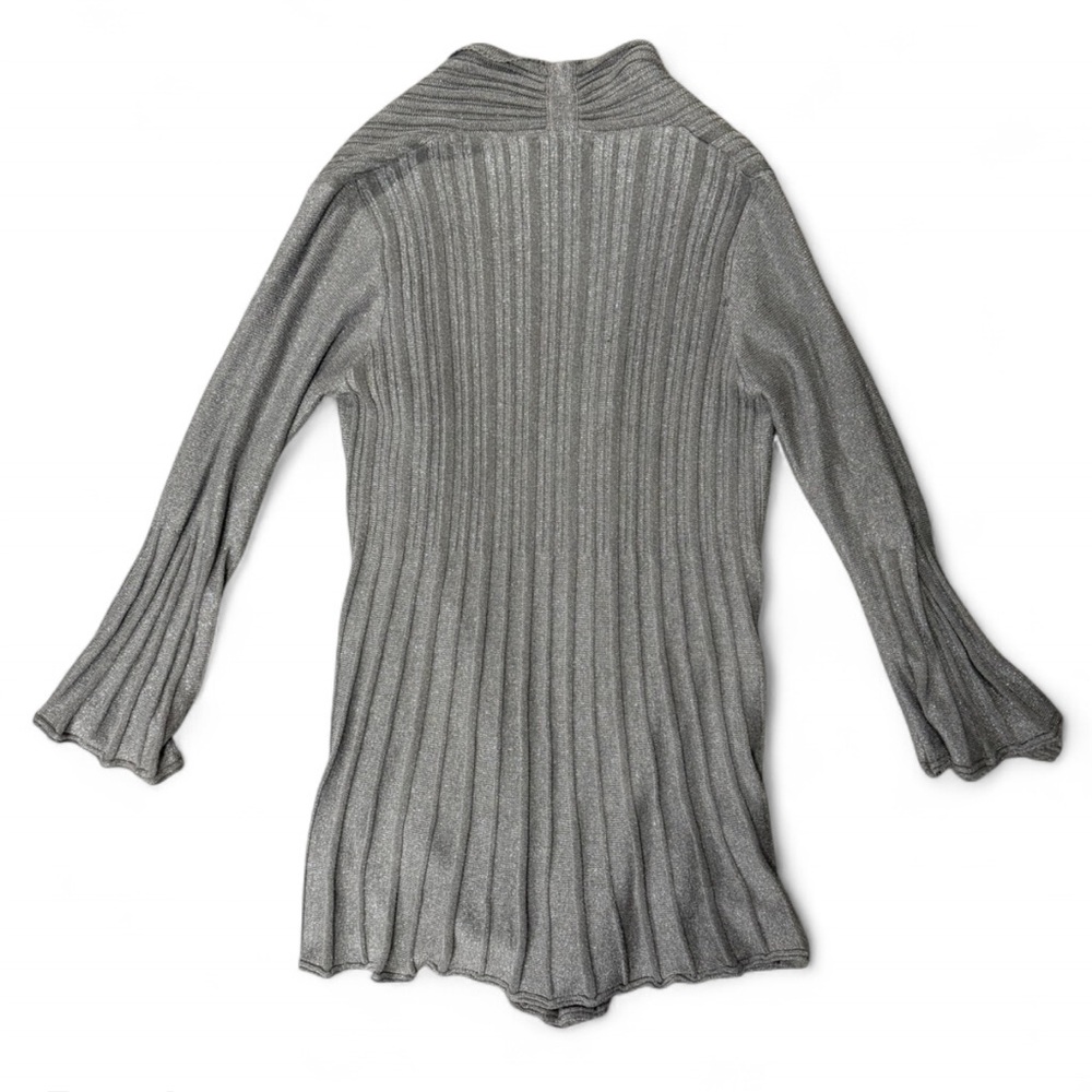 Lauren Michelle Shimmering Silver Cardigan - Picture 2 of 3
